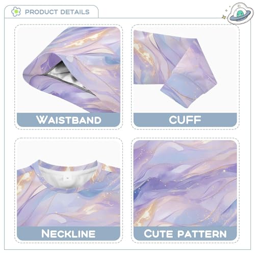 Wudan Liquid Purple Big Girls Hooded Sweatshirt Crewneck Hoodies for Girls3