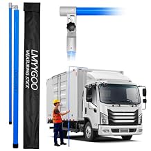 20FT Load Height Measuring Stick with Carrying Bag, Retractable Height Stick for Trucks, Truck Height Measuring Stick with Adjustable Pole, Accurately for Trucks, Car HaulersDark Blue