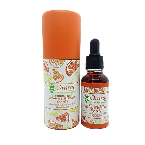 Image of Omrai Foods Orange Bitter 30ml for Cocktail | Alcohol Free | Hand Crafted Orange Bitter