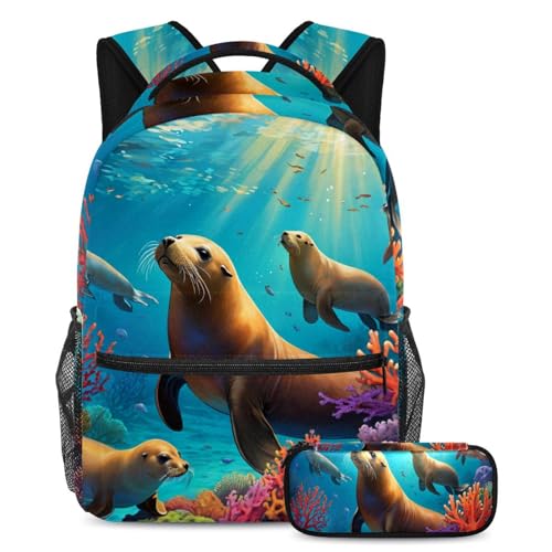Sac à dos enfant ergonomique pour ranger les cahiers facilement avec sa trousse de style