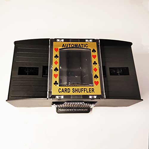 Automatic Card Shuffler 2 Deck With Playing Cards For Poker Uno Playing Card Game Home Party Casino Poker Card Shuffleing Machine (1-2 Deck) #TOP5
