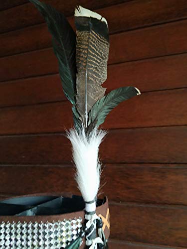 The World Of Feathers TWF-HEADBAND-1 Adult Feather Headband | Native American Indian Inspired thumb #4