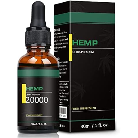 Premium Natural Oil, Omega 3-6-9, 20000mg High Strength Drops, Pure Friendly Ingredients, Vitamin C, E (30ML 20000MG) Cover