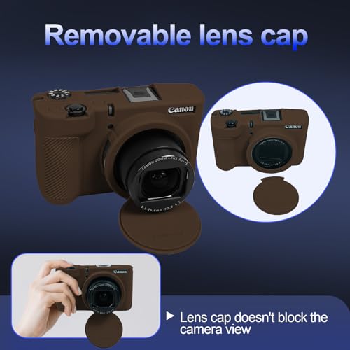 Funda para Cámara Easy Hood con Tapa de Lente para Canon V1 miniatura 4