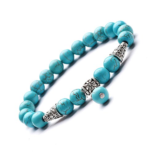Pierre naturelle en pierre de 8 mm avec alliage suspendu pour des bijoux durables
