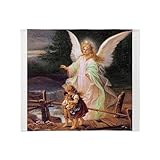 CafePress Guardian Angel with Children On Bridge Throw Blank Super Soft Fleece Plush Throw Blanket, 60'x50'