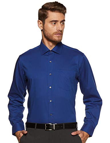 Image of Van Heusen Formal Checkered Shirt for Men| Premium Cotton| Full Sleeves| Slim Fit |Breathable Fabric