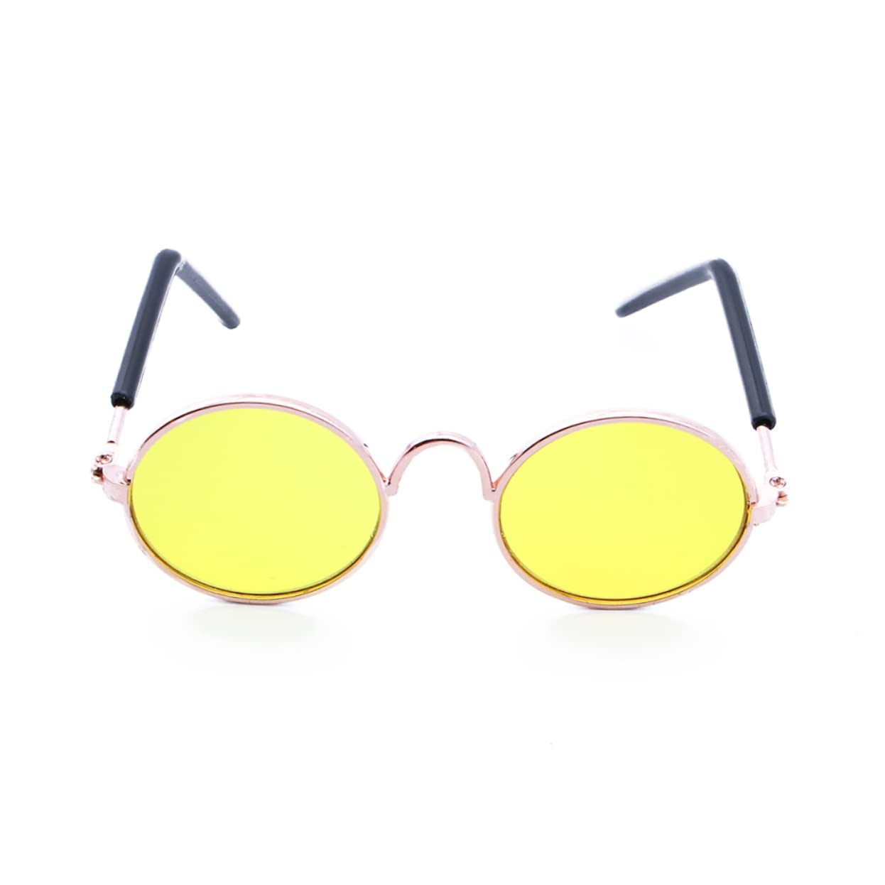 Garneck 2 Pcs Pet Sunglasses for Small Dogs and Cats Fashion Metal Frame Comfortable Uv Blocking for Pet Photography