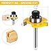 Tongue and Groove Router Bit Set 1/4 Inch Shank, UTRUSTTO 2 Pieces 1/4