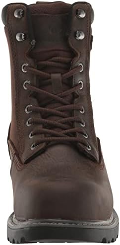 Wolverine Men's Floorhand Waterproof Insulated 8" Boot Construction, Dark Brown, 9.5 | Image 1