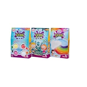 Simba Glibbi 109100990 3-delige set, Galaxy, boom, badspeelgoed voor kinderen vanaf 3 jaar, kleurrijk schuim voor de badkuip, glitterslijm met GID-sterren, badbom, blubberplezier