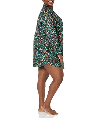 Image of Amazon Essentials Women's Woven Flannel Notch Collar Nightgown (Available in Plus Size)