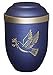 Produktbild Urns UK 18,5 x 18,5 x 28 cm "Bio Taube" Erwachsene Einäscherung Urne für Asche Biologisch abbaubar Urne, Blau