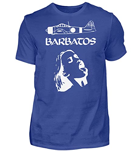 T-shirt Barbatos metal bleu vêtement mode homme taille M en coton