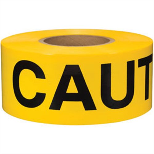 Barricade Tape Fire Line Do Not Cross Yellow (Case of 8 rolls