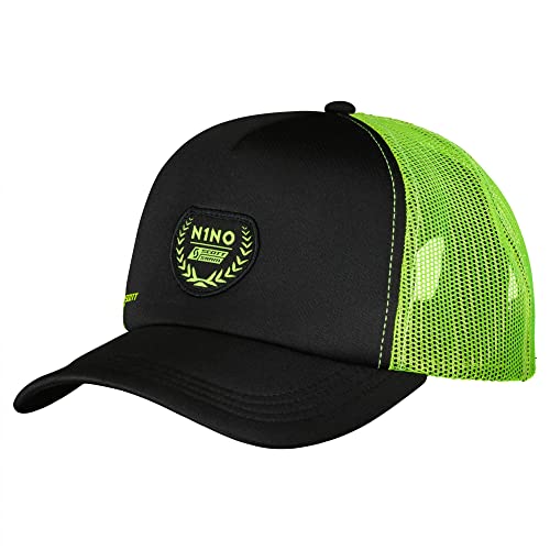 Nero / giallo zolfo Scott - Cappello con Visiera e Rete posterioare N1NO