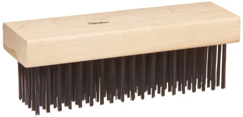 Weiler 44067 0.014" Wire Size, 7-1/4" X 2-1/4" Block Size, 6 X 19 No. Of Rows, Flat Face Fill, Block Type Scratch Brush, Made in the USA