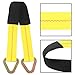 Axle Straps 10000 Lbs Break Strength 3335 Lbs Working Load Yellow Car Axle Tie Down Straps for Securing Car Transport Hauler Tow Truck 4x4 Off-Road Straps（36 Inch）