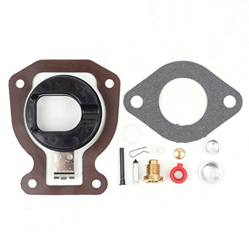 Carb Repair Carburetor Rebuild Kit with Float Replacement for 4 4.5 5 6 7.5 9.9 15 398453 439072