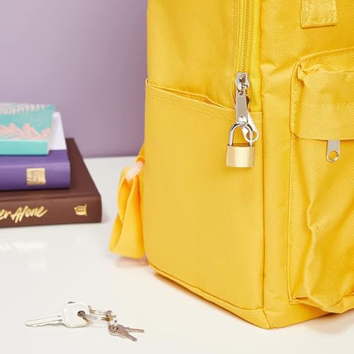 Image of Automatic Mini Locks with Keys for Luggage, Backpacks, Bulk Tiny Padlocks for Jewelry Box, Gym Bags, Diaries (25mm) (12)
