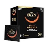 SKYN Elite King Size - SKYNFEEL Extra Large Ultra Thin Condoms Latex Free for Men/Thin, Smooth, Straight Shape/Nominal Width 56 mm, Pack of 144