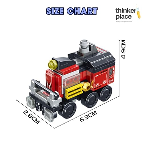 Image of STEM Toy Train Building Blocks Set (96 Pcs, 8-in-1) | DIY Coal Mine Train Kit for Kids 7+ Years (Boys & Girls) | Educational Robotics Toy | Engineering, Creativity & Problem Solving Skill