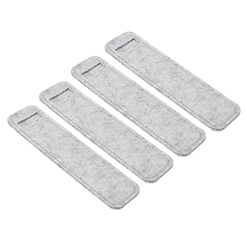 PATIKIL 4 Astucci Portamatite In Feltro Grigio Scuro – Custodia Tubolare Protettiva Per Penne E Matite - 2