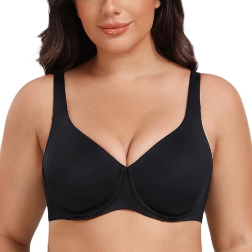 MELENECA Soutien-Gorge Femmes Taille Grande Réducteur Armature Couverture Complète sans Doublure...