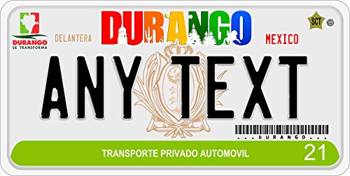 PROJECKT Placas de Durango personalizada Personalized License Plates
