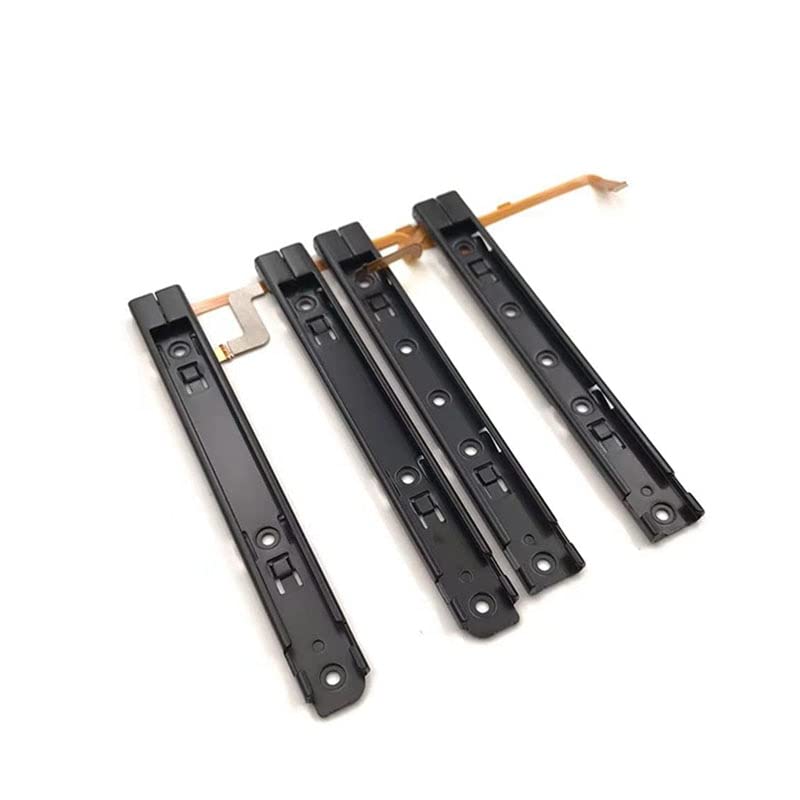 YANHAO [Części do gier wideo] 1 para oryginalna część zamienna prawa i lewa szyna ślizgowa z elastycznym kablem mocującym część do konsoli Nintendo Switch OLED NS Rebuild Track [Wymiana] (kolor: do