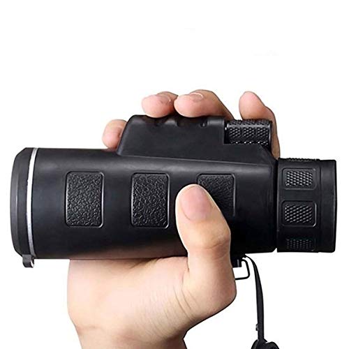 40X60 Monocular Telescope HD Night Vision Prism Scope With Phone Clip Tripod Stand