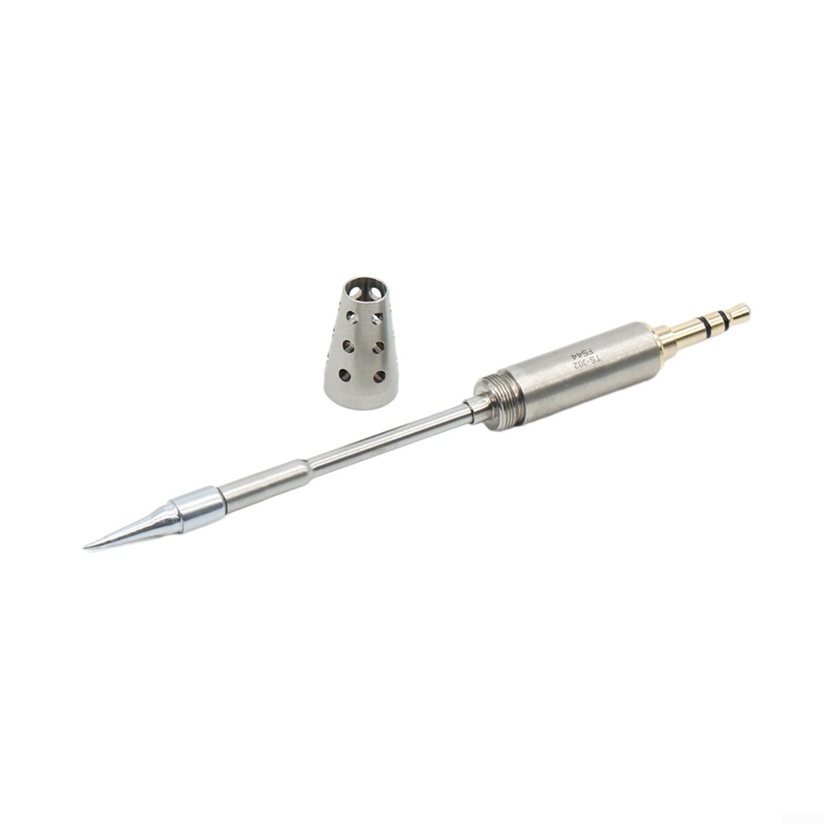Punta per saldatore in acciaio per Miniware TS1C/TS80, riscaldamento rapido, 3,5 mm, modello B02/D25/J02/BC02/K4, 100 mm (TS-J02)