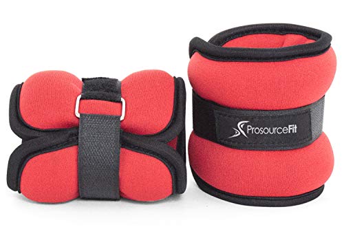 ProsourceFit Ankle Wrist Weights 1.5 lb. - Red - Thumbnail 3
