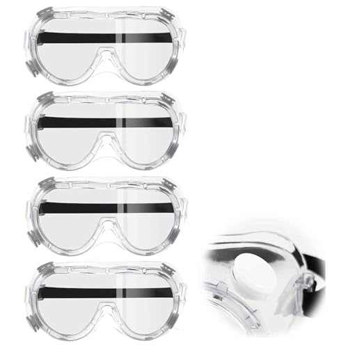 WOKNOW Anti-Fog Safety Goggles with Clear Lens – Work Protective Eyewear, Scratch-Resistant & Comfortable Fit for Industrial and Workshop (4)