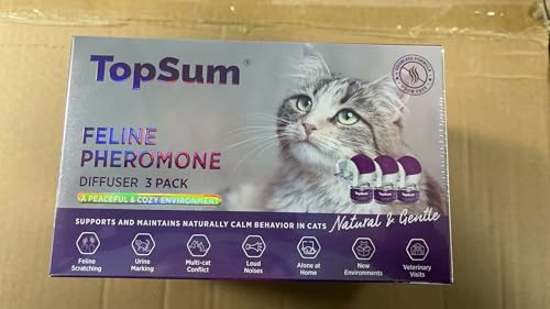 TopSum Cat Calming Plug-in: Premium Cat Pheromone Diffuser - Cat Plug In Calmer - Pet Calming Plug In - Promotes Relaxation & Well-Being, 3 Pack (Violet) - Image 7