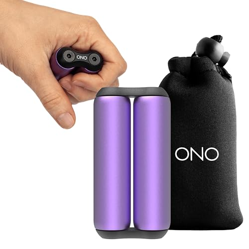 Image of ONO Roller - Handheld Fidget Toy for Adults | Help Relieve Stress, Anxiety, Tension | Promotes Focus, Clarity | Compact, Portable Design (Purple, Junior Size - Aluminum)