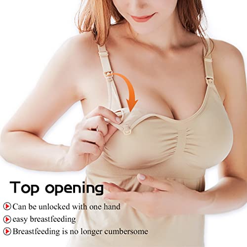 Débardeur de maternité tank top en coton avec brassière - 4