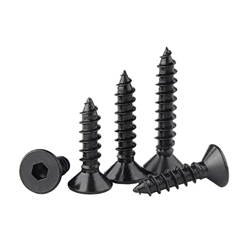 Tornillos autorroscantes M5 x 20 mm 50 pcs cabeza plana miniatura 5