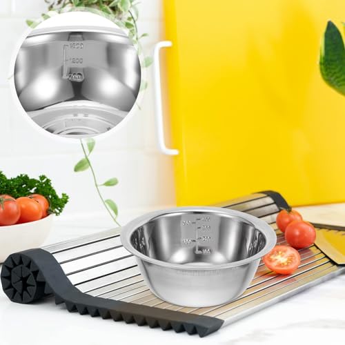 BESPORTBLE Juego de 5 tazones mezcla acero inox miniatura 3