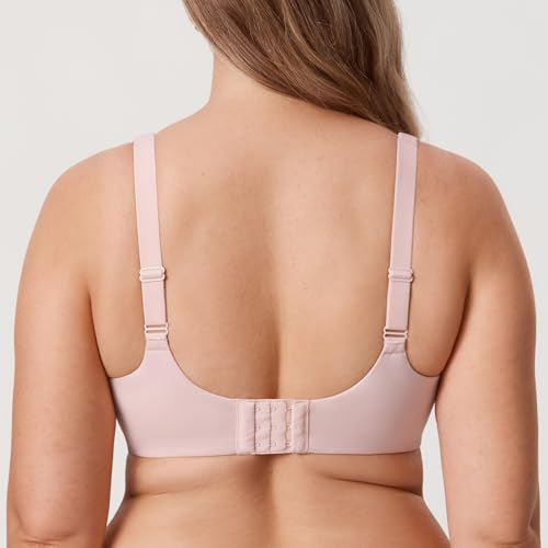 Image of DELIMIRA Minimizer Bras for Women Full Coverage Plus Size Underwire Unlined Supportive Seamless Bra