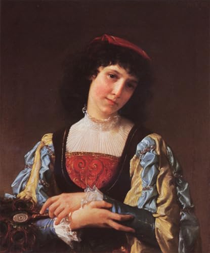 SERENDIPITP Lienzo Poster Cuadro Moderno Impresión Lienzo Impresión Pintura El abanico del pavo real de Emile Munier para Decoración de Paredes 60x90cm