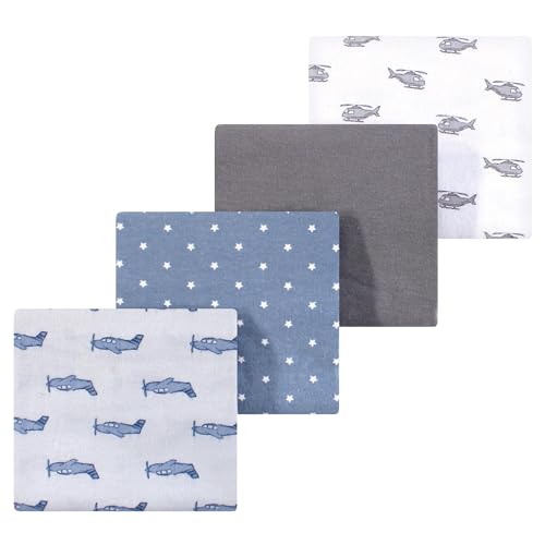 Image of Luvable Friends Little Treasure Flannel Receiving Blankets 4pk