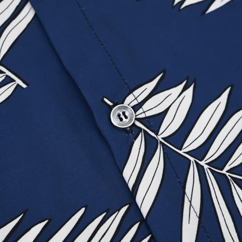 Image of Hawaiian Shirt for Men Tropical Shirts Summer Beach Button Down Short Sleeve Luau Aloha Floral Cruise Vacation Outfit 2026