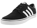 adidas Originals Men's Seeley Skate Shoe,Black/White/Black,8.5 M US