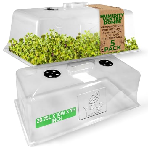 Image of 7 Inch Clone Dome - 5 Pack Humidity Vented Domes - Plant Growing