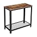 INDUSA - Table d'appoint, Table de Chevet avec étagère grillagée, Style Industriel, Marron Vintage