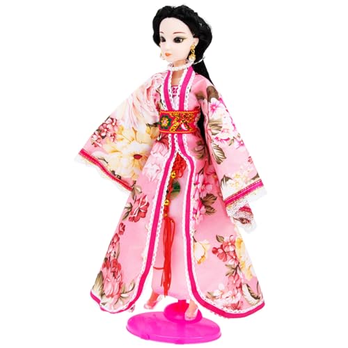 WEKAMOS Muñeca Pequeña con Vestido Hanfu para Juguete Resistente y Decorativo para Fotografía Regalo Festivo Cultural WEKAMOS Muñeca Pequeña con Vestido Hanfu para Juguete Resistente y Decorativo para Fotografía Regalo Festivo Cultural