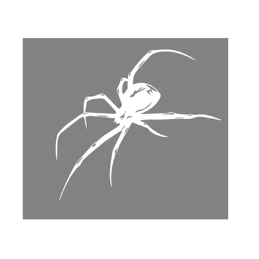Auto Accessory Graphics Spider Sticker Car Body Side Windshield Bumper Decor Decal Vinyl Waterproof Decoration(Glossy White,40x20cm)