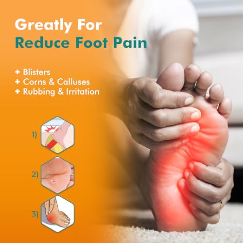 Image of Moleskin for Blisters, Adhesive Moleskin Padding, Multi-Shaped Moleskin Pads for Shoes, Toes, Heel | Blister Prevention and Reduce Friction - 20 Sheets (130 Pieces Total)