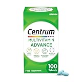 Centrum Advance Multivitamin & Mineral Supplements, 24 essential nutrients including vitamin D, C, Calcium, Daily Multivitamin Tablets, 100ct